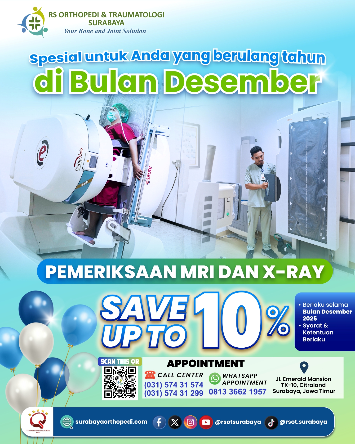Promo MRI dan X-Ray ultah Desember